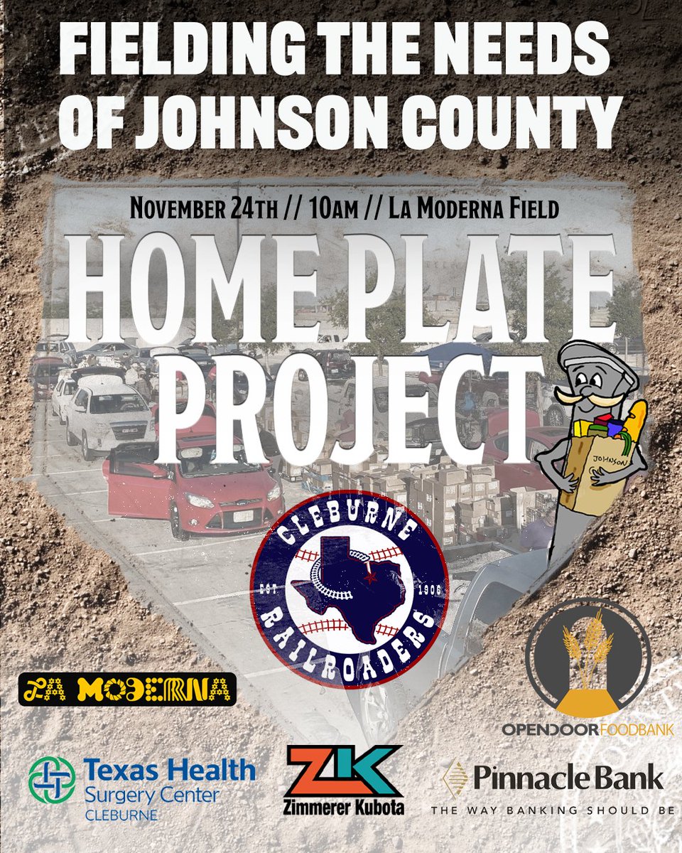 CRRBaseball's tweet image. Our next Home Plate Project will be NEXT Monday, November 24th at 10AM in the parking lot here at La Moderna Field! If you are interested in volunteering - please arrive at 9AM.

#AllAboard | #railroaderbaseball