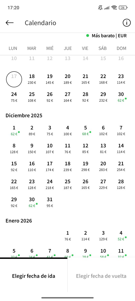 __estrella123's tweet photo. @vueling Estais anunciando un vuelo en el calendario por 128€, 23 diciembre LGW-LCG, cuando ese precio no existe cuando entras a seleccionar el vuelo. Esto va en contra el codigo penal de publicidad engañosa. Se podria revisar!? https://t.co/odVThTgKF6