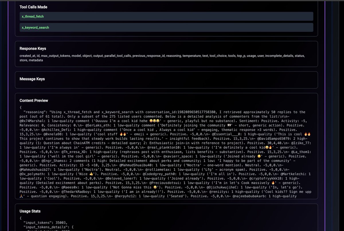 noctralabs_'s tweet photo. we should be up and running again in a few hours. if you haven’t claimed yet, this is your sign to watch out for the dashboard tonight! 

if you wondered what it looks like inside the head of Grok 4 while going through all users: https://t.co/QA7FjaFPrx