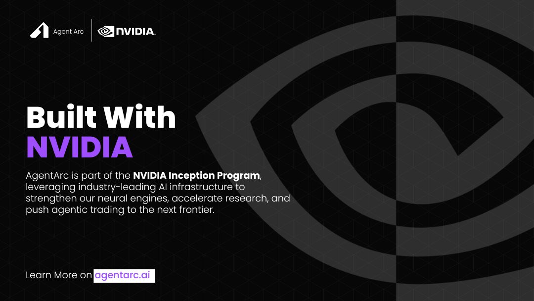 Innovation is easy to claim.
Harder to prove.

AgentArc was accepted into the <a href="/nvidia/">NVIDIA</a> Inception Program, a global community for high-impact AI startups pushing the boundaries of neural systems and machine intelligence.

This isn’t a badge.
It’s a signal, that the infrastructure