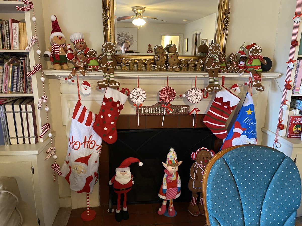 JEdwardsHolt's tweet image. Decorated for #Christmas early this year and I’m not even ashamed. 😛🎅🏻🎄 #snooponastoop