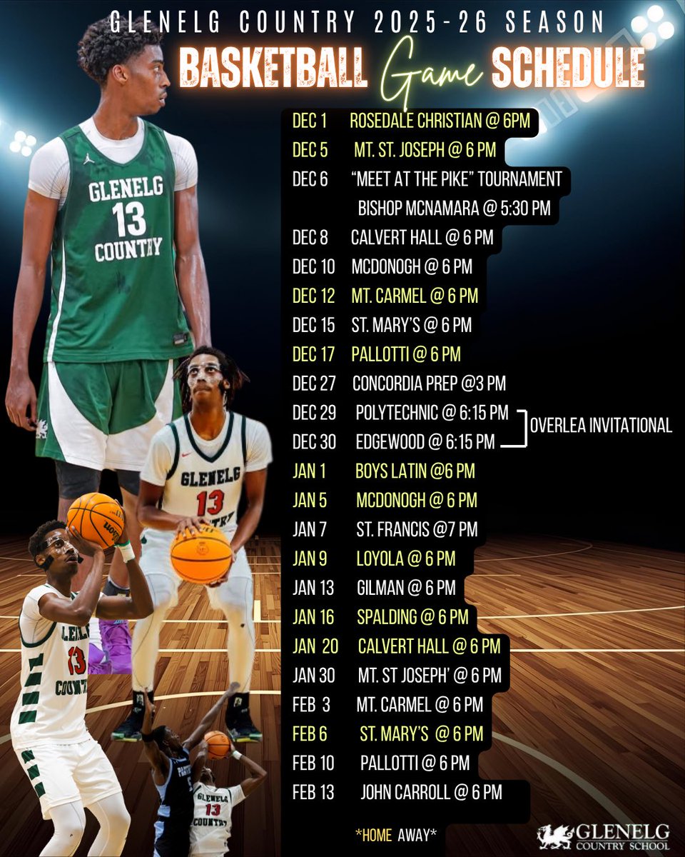 2025-26 Senior Season Schedule. Hope to see you at a game!