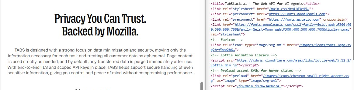 tux0r's tweet image. Unterdessen bei Mozilla: tabstack.ai