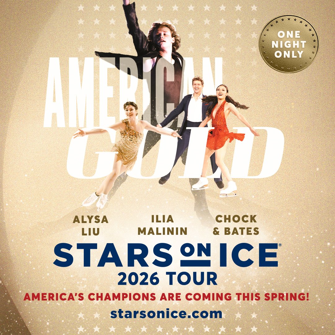 Get ready to celebrate America’s skating superstars! ⛸️

Fresh off record-breaking World Championship performances and bound for Olympic glory, the 2026 Stars on Ice tour brings the thrill of the Games to San Jose May 17, 2026!
