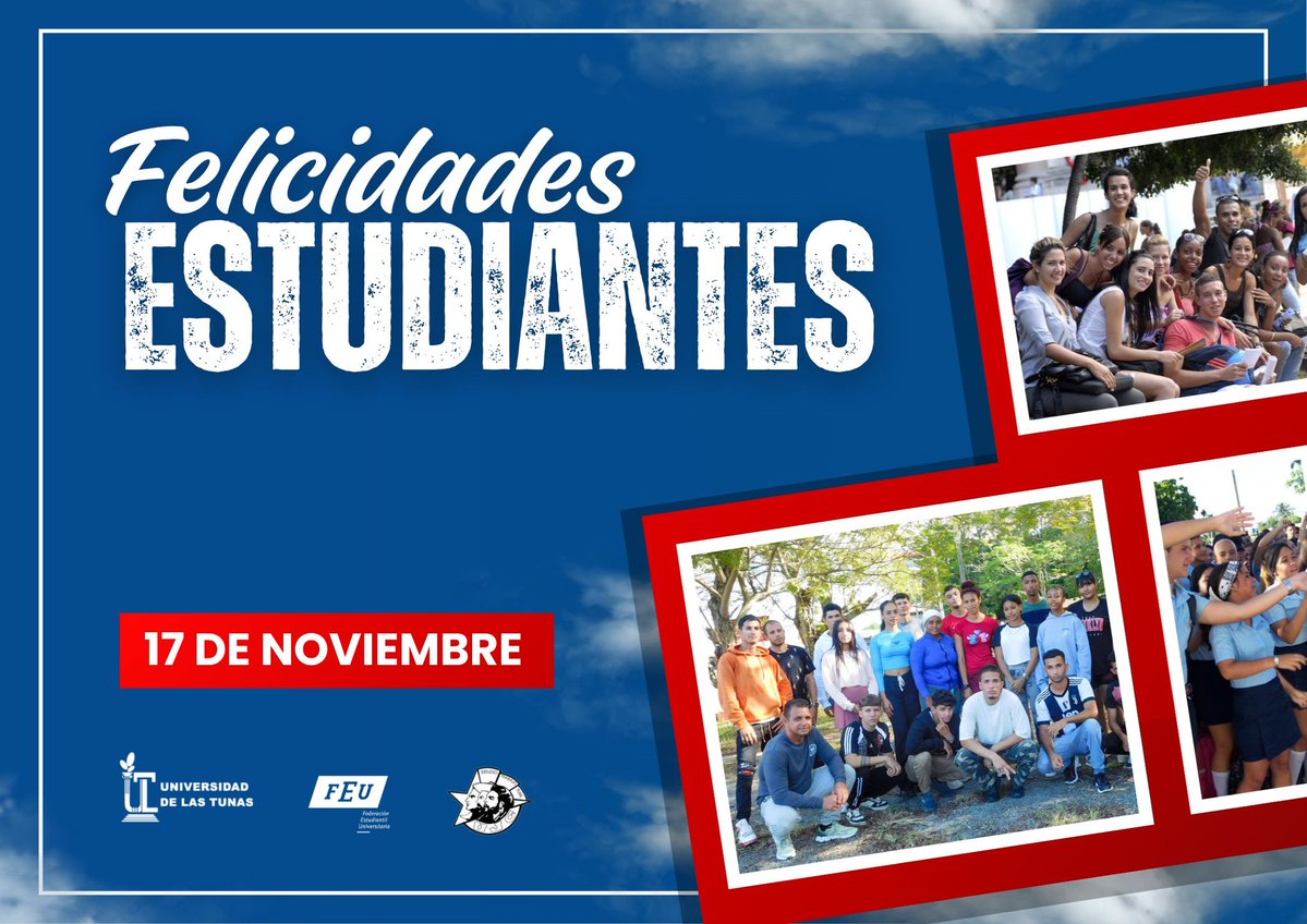 La  fuerza joven que construye el futuro.
¡Felicidades! #DíaInternacionalDelEstudiante