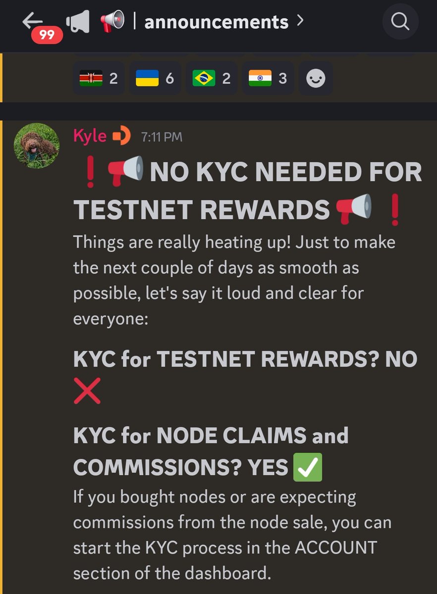 cryptonexxt's tweet image. 🔔 Datagram Update @DGramNetwork

No KYC is required for Testnet Rewards.
KYC is only needed for Node Claims and Commissions.

So if you are just farming testnet rewards — no KYC needed.
If you bought nodes or expecting commissions — KYC required.

#Datagram #DGRAM