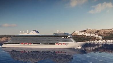 #NCLH's <a href="/OceaniaCruises/">Oceania Cruises</a> unveiled a sneak peek of #OceaniaSonata, the first ship in the line's (largest ships yet) #SonataClass, debuting in 2027. 86000 tons, 1400 passengers.  bit.ly/48fdMrT