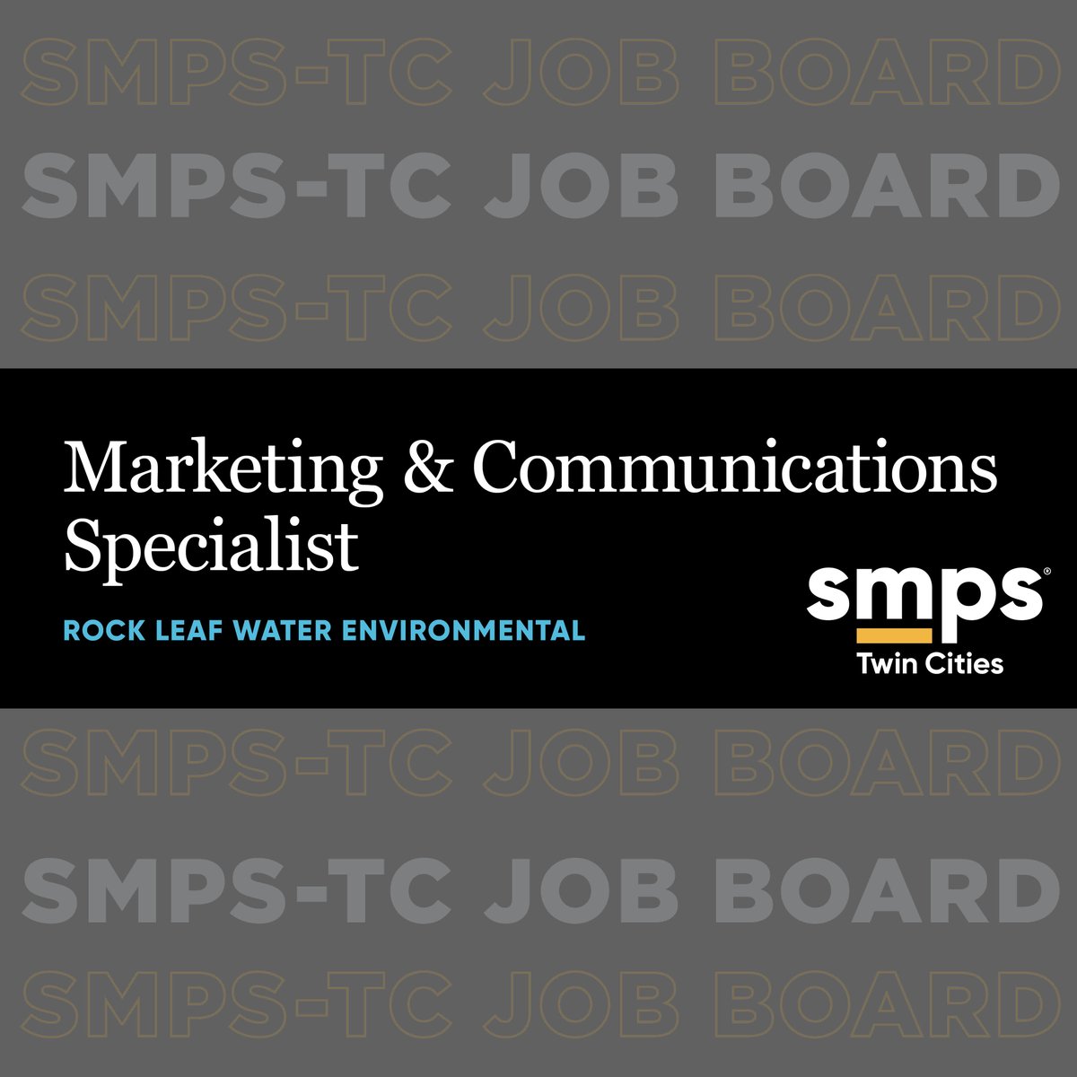 📢 SMPS-TC Job Board: Rock Leaf Water Environmental is hiring a Marketing &amp; Communications Specialist in Blaine, MN! Join a small, supportive team &amp; make an impact in environmental stewardship. Competitive pay + benefits. Link in bio to apply #MarketingJobs #SMPS