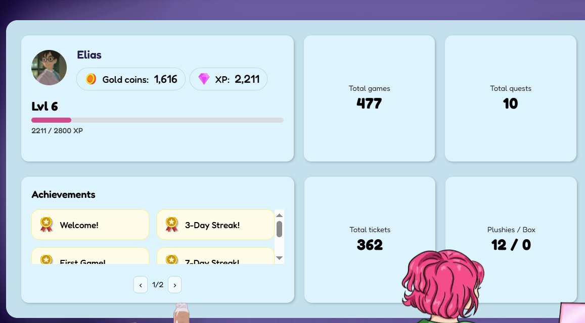 500 games on <a href="/chibbywrld/">Chibby</a> 
what is inside the box and what utility of plushies for 👀
so curioussss