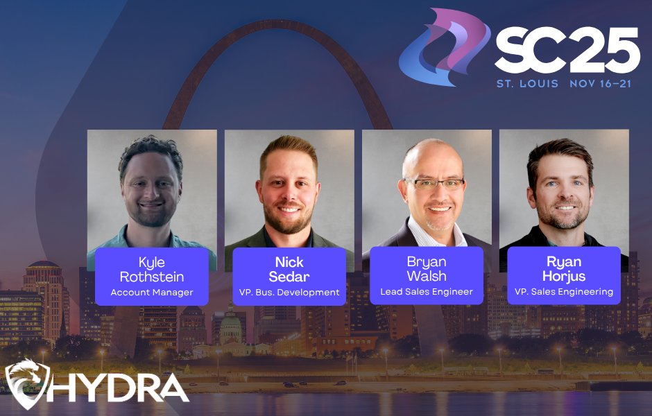get_hydrahost's tweet image. Hydra is heading to SC25 in St. Louis!

Meet the Hydra team: Kyle Rothstein, Nick Sedar, Bryan Walsh, and Ryan Horjus at the Supercomputing Conference from November 16–21.

We’re excited to connect with data center operators, GPU providers, and infrastructure leaders who are…