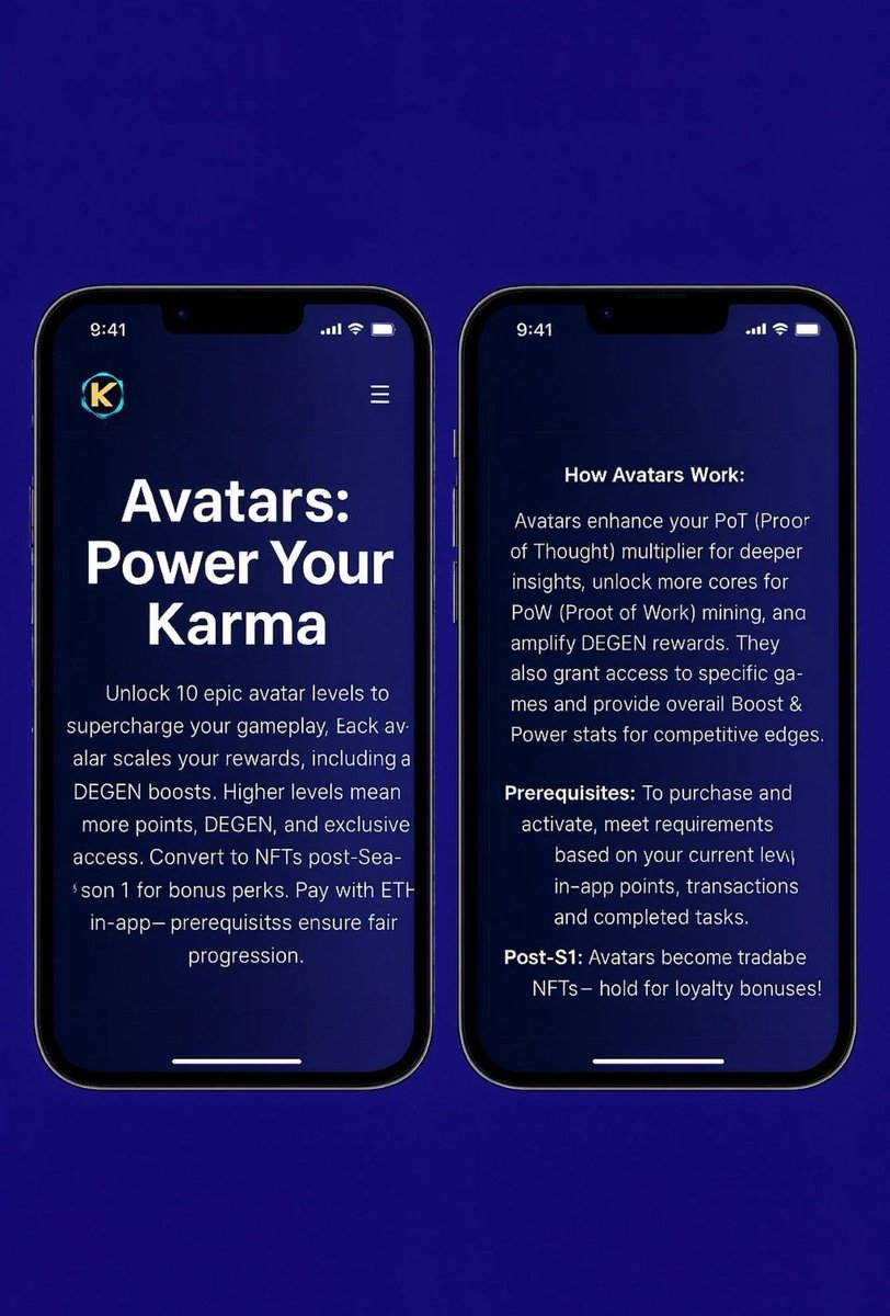 basedkarmafc's tweet image. Leveling up inside Based Karma is far more than a visual upgrade.

It is one of the core systems that defines how deeply each user participates in the ecosystem.
A higher level avatar
has stronger mining power
produces more daily points
and gradually unlocks wider access to…