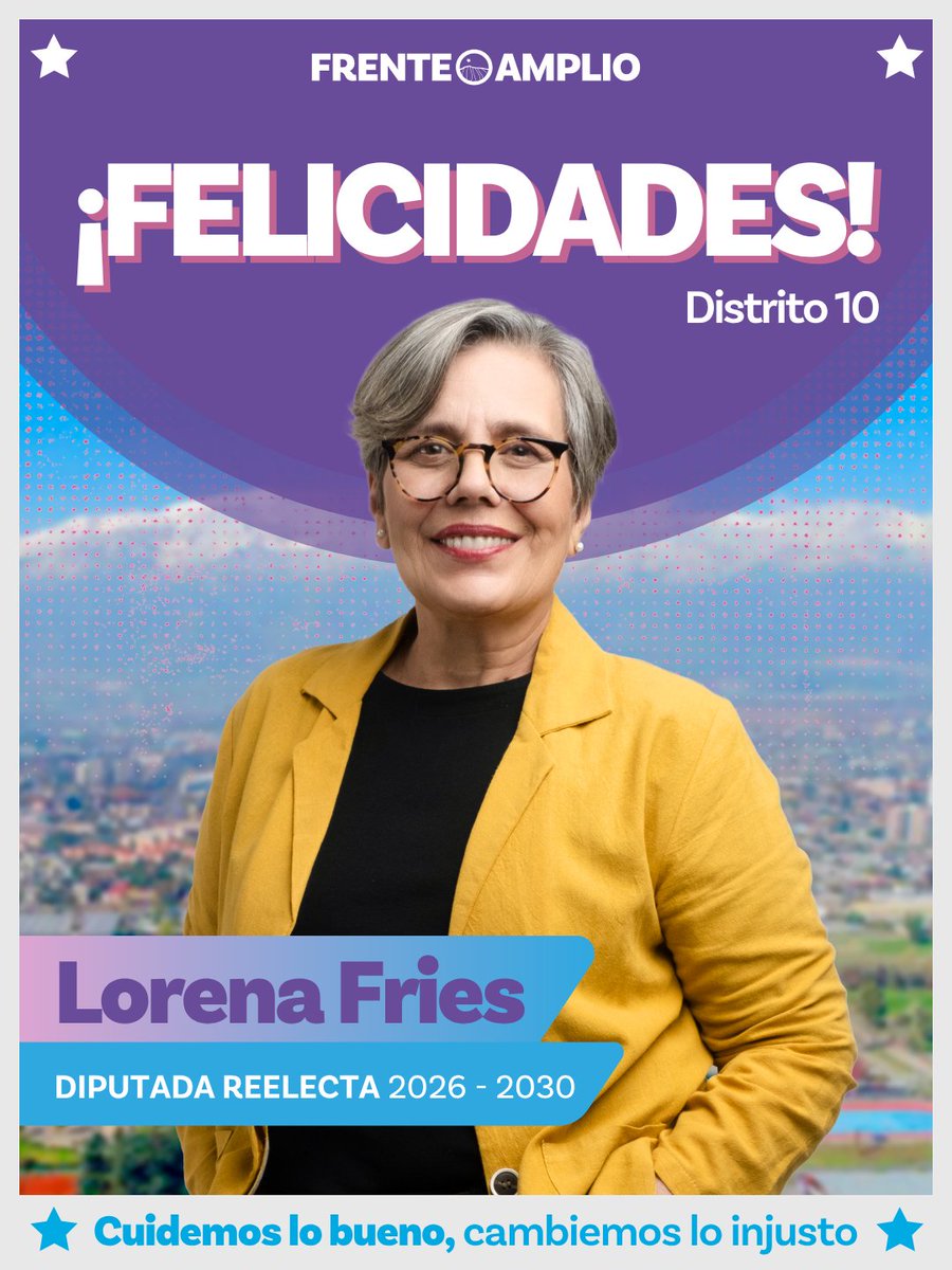Felices de poder seguir trabajando en conjunto con la diputada reelecta <a href="/lorenafriesm/">Lorena Fries</a> en el D10. 

Orgullosos de su desempeño como diputada y expectantes a los nuevos proyectos y desafíos que enfrentará durante los próximos 4 años.

¡Felicitaciones!🤩