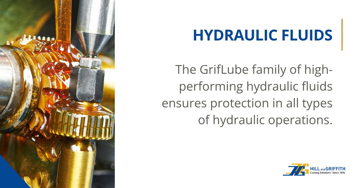 HillandGriffith's tweet image. Downtime is costly — reliability isn’t optional. GRIFLUBE hydraulic fluids keep your equipment running smoothly when performance matters most. Because every drop of protection counts: bit.ly/3DVrKxd

#HydraulicFluids #PerformanceDriven #EquipmentCare