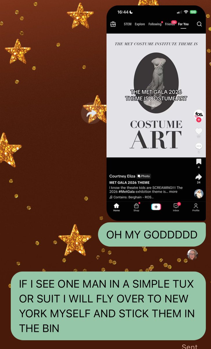 Had a total normal reaction to the met gala 2026 theme reveal 😅🤣