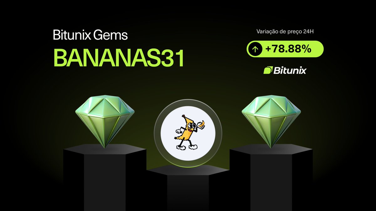 BitunixPT's tweet image. 💎GEMAS BITUNIX💎

#BANANAS31
📈VARIAÇÃO 24H 78,88%
📅LISTADA NO DIA 27/03/2025

Como comprar em spot👉 short.bitunixads.com/mhDoWfit
Como negociar em futuros👉short.bitunixads.com/LZz1xF05