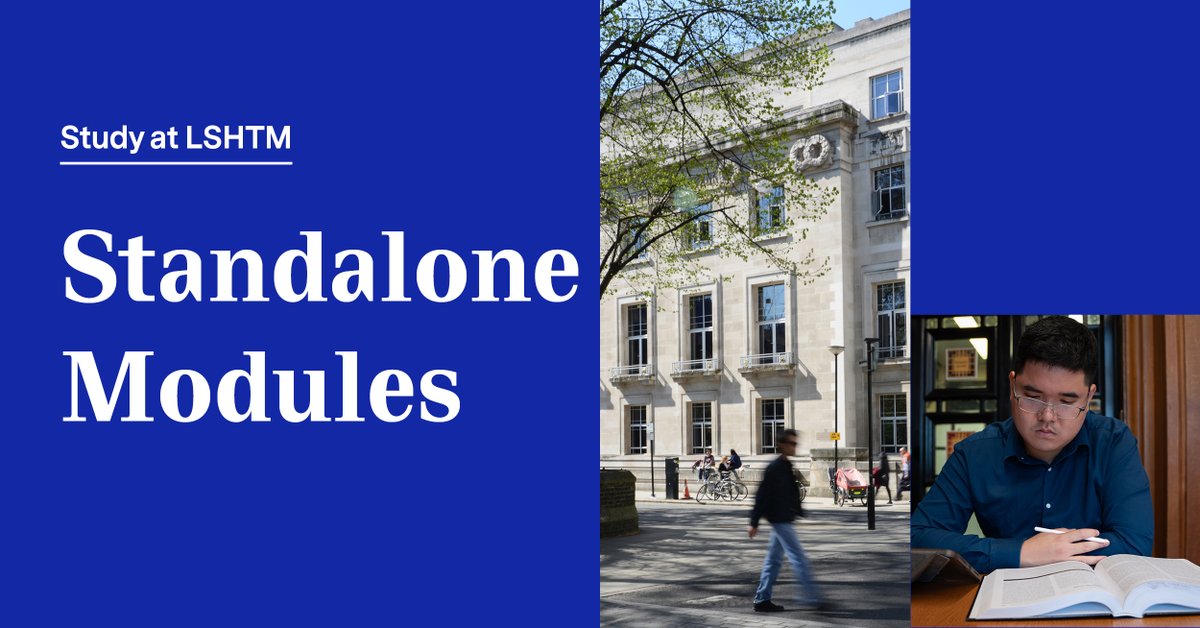 cmmid_lshtm's tweet image. 🎓 Looking to enhance your expertise in a specialised topic with a short-term study commitment? 

Choose from one of over 50 intensive module for 2.5 days across 5 weeks alongside taught programme students between Jan-May 

Apply ⬇️
lshtm.ac.uk/study/courses/…