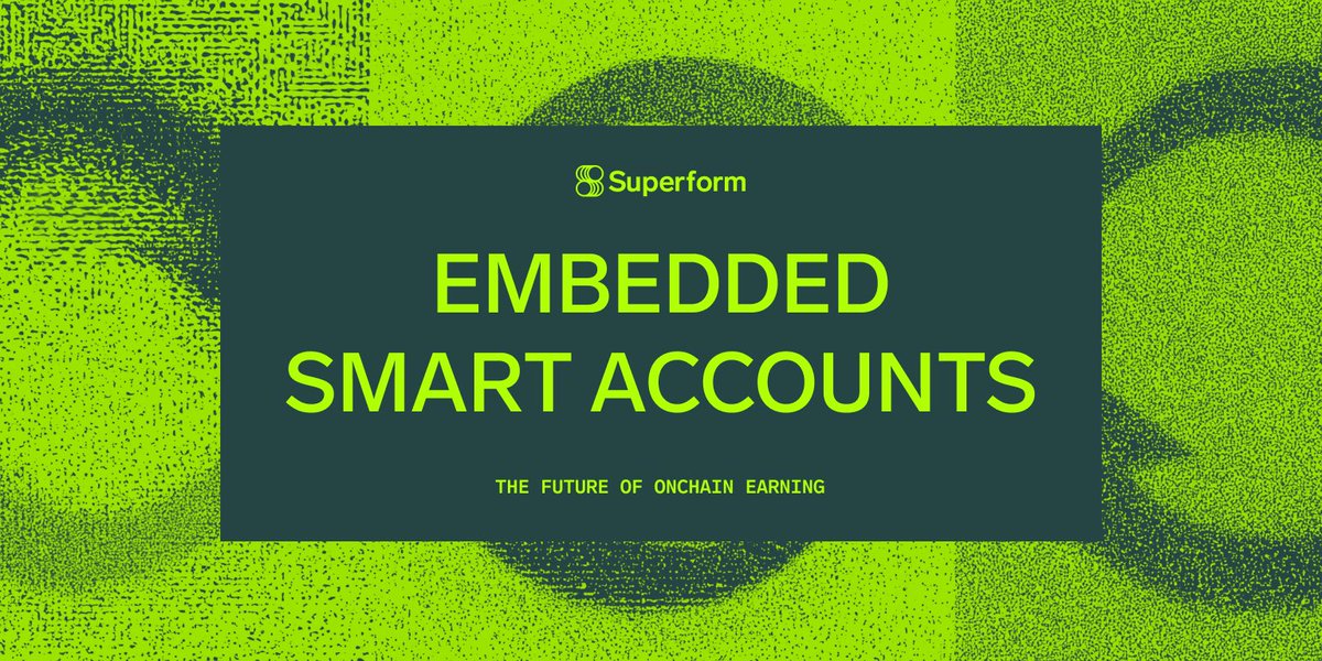 superformxyz's tweet image. You already have a wallet — so why sign up with an email?

If you use Superform v2 with an embedded smart account (email/Apple/Google), the experience will feel magical ✨

Smart accounts make v2 far more powerful than v1:
✦ One signature = multiple actions across chains
✦ Pay…