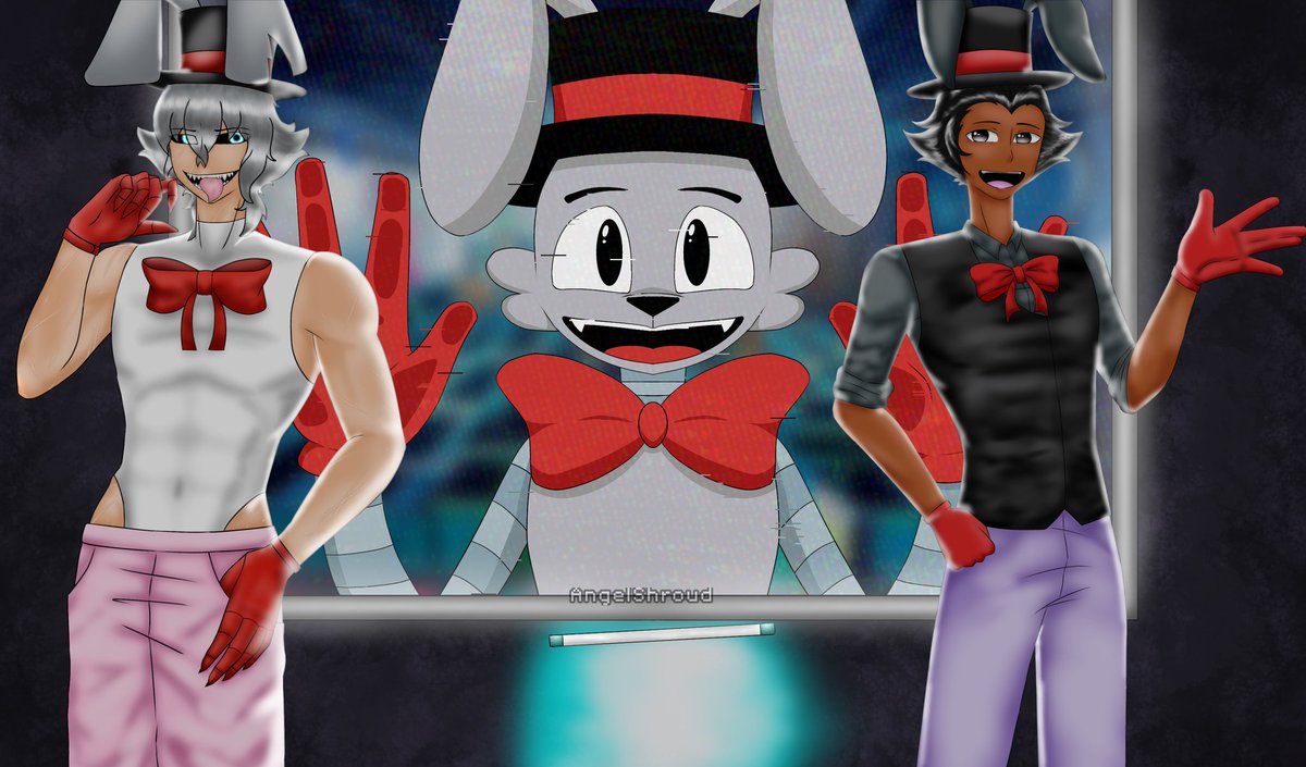 AngelShroud's tweet photo. The two rabbits. 
#FindingFrankie #FindingFrankiefanart #fanart #digitalart https://t.co/qX4i9lfSBz