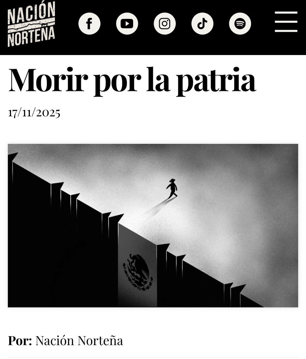Morir por la Patria

La revista digital de Nación Norteña 

Descárgala aquí 

nacionnortena.com/revista/1-mori…

#Saltillo #Coahuila