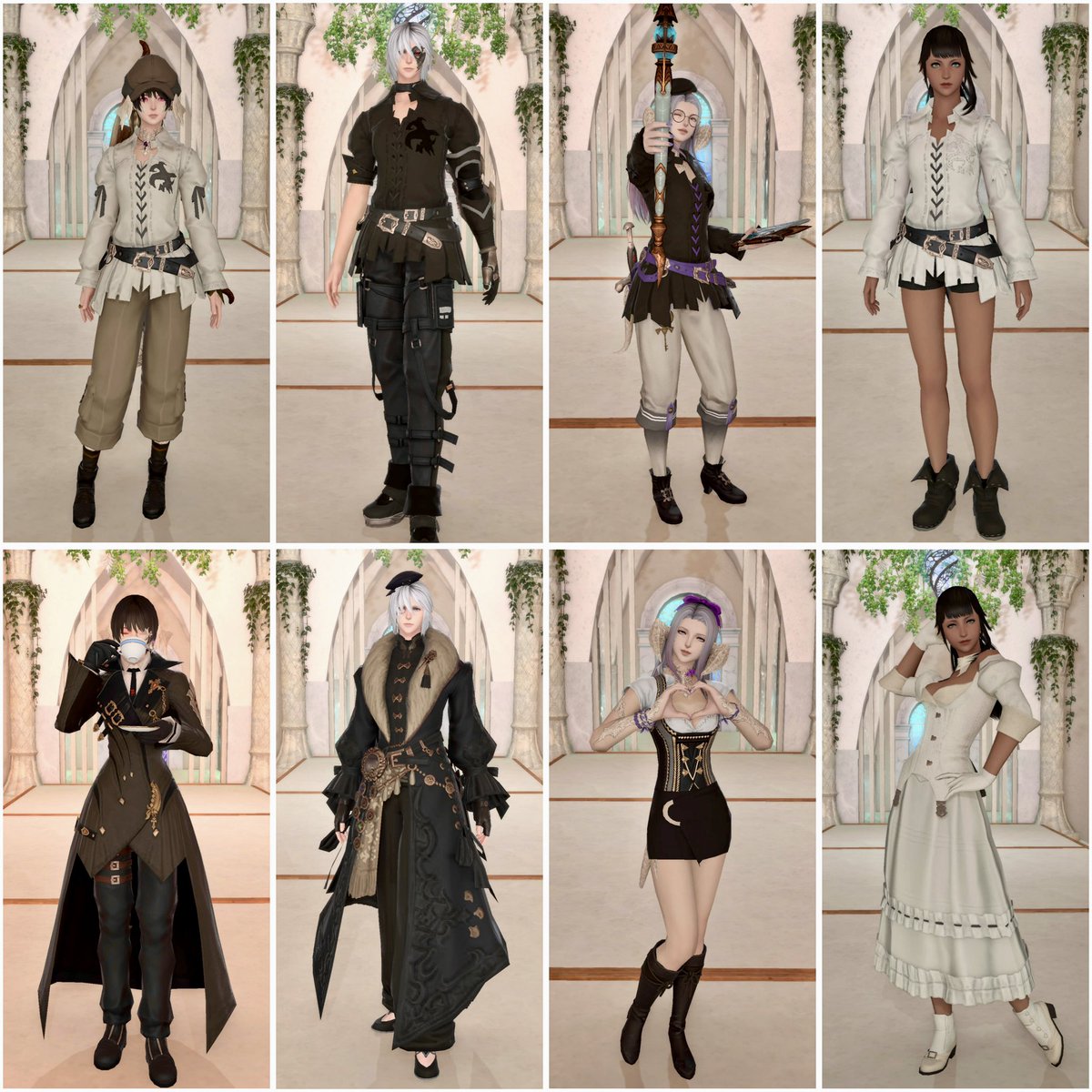 Sophia_VerFF14's tweet image. Asファッションショー👚（保存用）

出場してくださったモデルさんの衣装、
全員分ばっちり保存です🤭♡

参加出来なかったあなたにも📷🙌✨

#FF14 #FF14SS #As_studio
#Asファッションショー