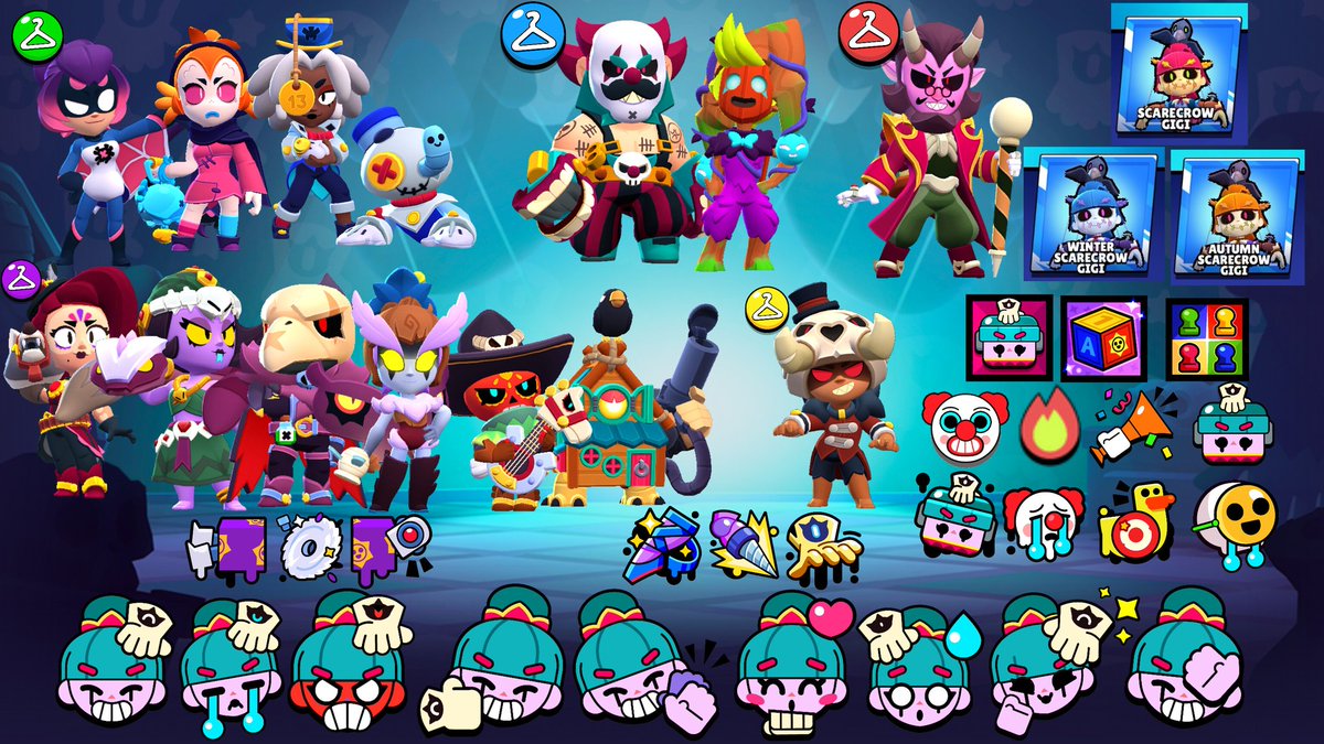 Full drop rates and cosmetic pool for Gigi Boxes!

Note: for some reason they contain Gigi's facepalm pin, as well as 2 exclusive sprays (from Season 20 and 21 Brawl Passes)