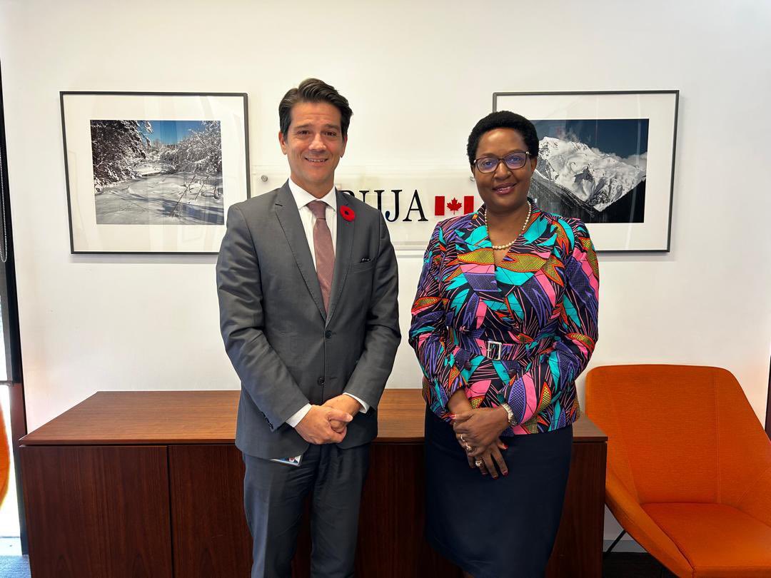 Canada is a key partner of the Call to Action on protection from Gender Based Violence in Emergencies.  During my courtesy call on High Commissioner Salvaggio, I thanked #Canada for steadfast support to <a href="/UNFPA/">UNFPA</a> #Nigeria.
