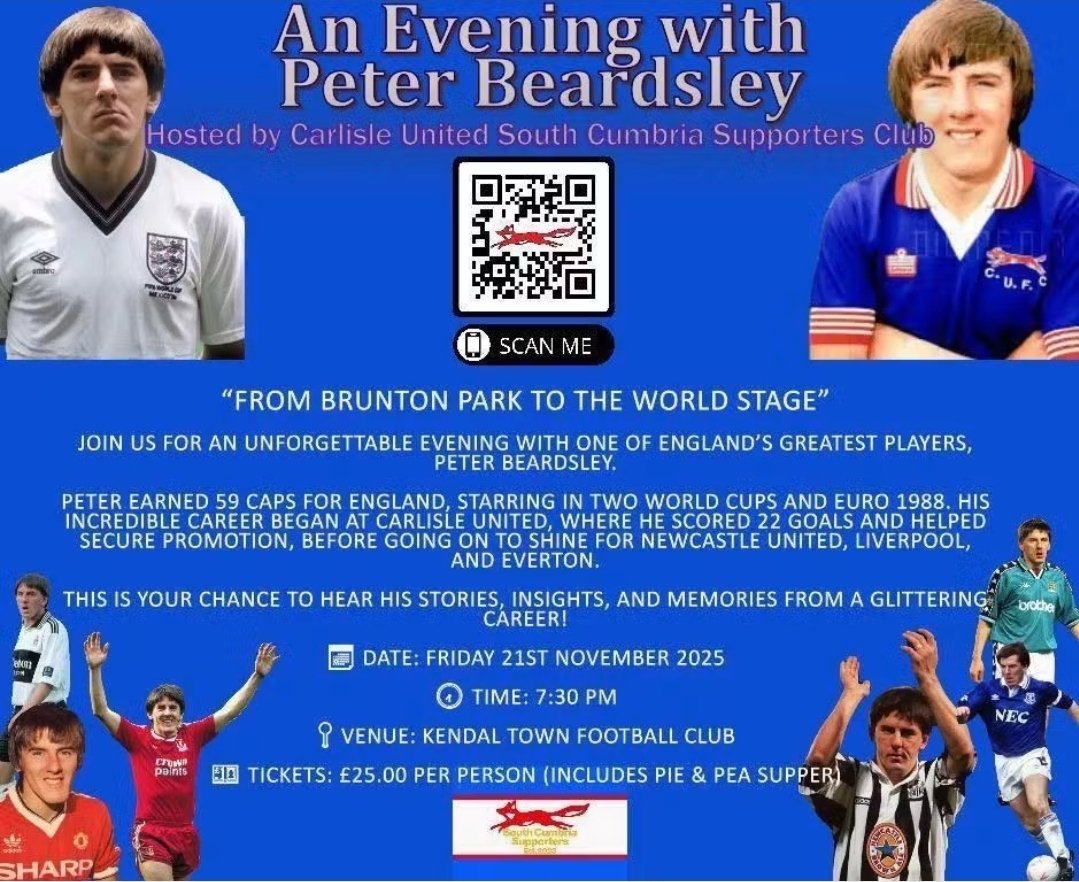 🚨Still some tickets available 🚨
<a href="/officialcufc/">Carlisle United</a> <a href="/CUFCCST/">Carlisle United CST</a> <a href="/CUFCTrust/">Carlisle United Supporters’ Trust</a> #carlisleunited <a href="/LFC/">Liverpool FC</a> <a href="/NUFC/">Newcastle United</a> <a href="/England/">England</a> #LiverpoolFC #NewcastleUnited #England #Everton <a href="/Everton/">Everton</a> <a href="/OfficialBWFC/">Bolton Wanderers</a> #Bolton <a href="/Official_HUFC/">Hartlepool United</a> #Hartlepool <a href="/FulhamFC/">Fulham Football Club</a> #Fulham <a href="/ManCity/">Manchester City</a> #ManCity