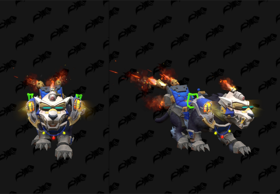 Wowhead's tweet photo. A customizable mecha-panther is a reward for Chinese players who participate in The Treasures of Azeroth event, a new gatcha-game with prizes!

#WarWithin #Warcraft 

https://t.co/Kz0DQnKUsn https://t.co/vupDtYUN3X