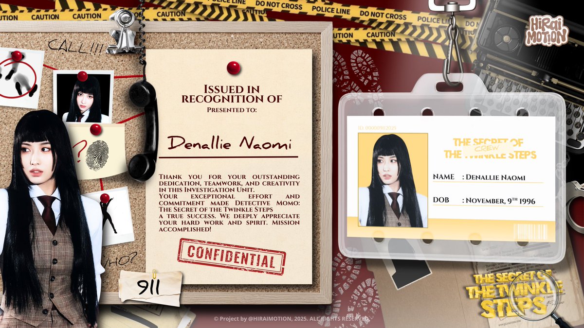 Muomo's tweet image. ᅠ
⋮ 🕵🏻‍♀️/🕵🏻‍♂️••• Through fogged streets and ticking clock towers, Denallie Naomi The Case Commander weaves clues into each step, proudly a part of 𝗗𝗲𝘁𝗲𝗰𝘁𝗶𝘃𝗲 𝗠𝗼𝗺𝗼: 𝗧𝗵𝗲 𝗦𝗲𝗰𝗿𝗲𝘁 𝗼𝗳 𝘁𝗵𝗲 𝗧𝘄𝗶𝗻𝗸𝗹𝗲 𝗦𝘁𝗲𝗽𝘀.🖤
ᅠ