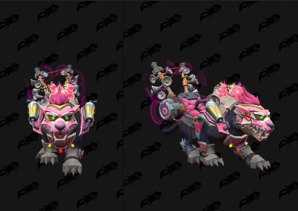 Wowhead's tweet photo. A customizable mecha-panther is a reward for Chinese players who participate in The Treasures of Azeroth event, a new gatcha-game with prizes!

#WarWithin #Warcraft 

https://t.co/Kz0DQnKUsn https://t.co/vupDtYUN3X