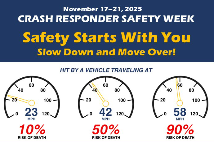 Every day traffic incident responders put themselves at risk. This week's Crash Responder Safety Week #CRSW affords a unique opportunity for the Traffic Incident Management community to get involved and make a difference. 👉 Learn more &amp; access toolkits:  transportationops.org/TIM/CRSW