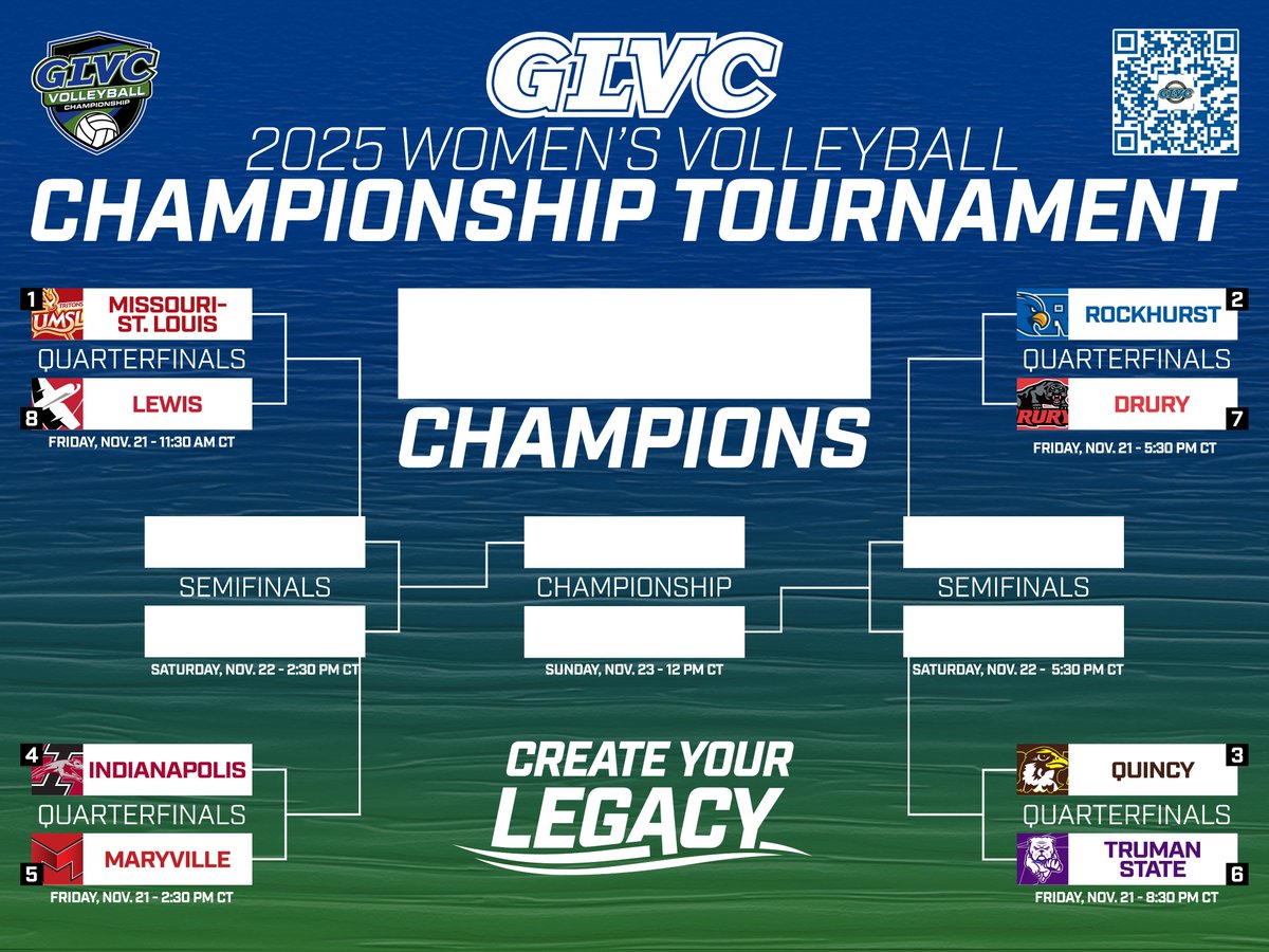 🏆🏐🚨 CHAMPIONSHIP BRACKET RELEASE

#GLVCchamps | GLVCsports.com/BracketWVB
