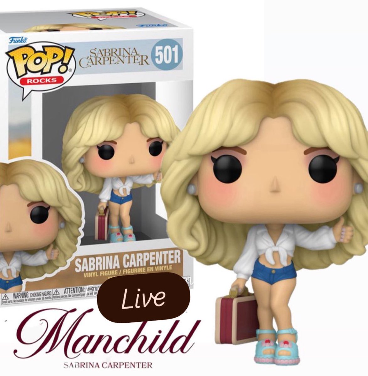 FunkoPOPsNews's tweet image. Now live! Sabrina Carpenter’s Manchild Funko POP! Is available below ..

   FS ~ fnkpp.com/FSSab
   EE ~ fnkpp.com/EESab ~ Soon
   Amzn ~ fnkpp.com/AmSab ~ Soon

#Ad #Manchild #SabrinaCarpenter #FPN #FunkoPOPNews #Funko #FunkoPOP