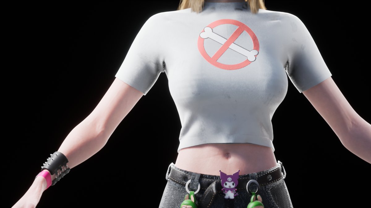 TheCharlie95's tweet photo. Young woman wearing alternative clothing.#unrealengine #zbrush #substancepainter #autodesk #marvelousdesigner #adom #characters #unity3d #gamecharacter https://t.co/sLotJOQSSQ