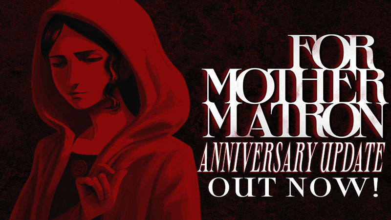 NeoclassicGames's tweet image. 🎉 ANNIVERSARY UPDATE IS NOW LIVE! 🎉
After 3 years of work and 65.000+ downloads , the Anniversary &quot;For Mother Matron&quot; update is finally here! 🥳

Polished visuals, new scenes, new music &amp;amp; a huge amount of refinement across the entire game. ✨
SEEK PARADISE OR DIE TRYING! 💀…