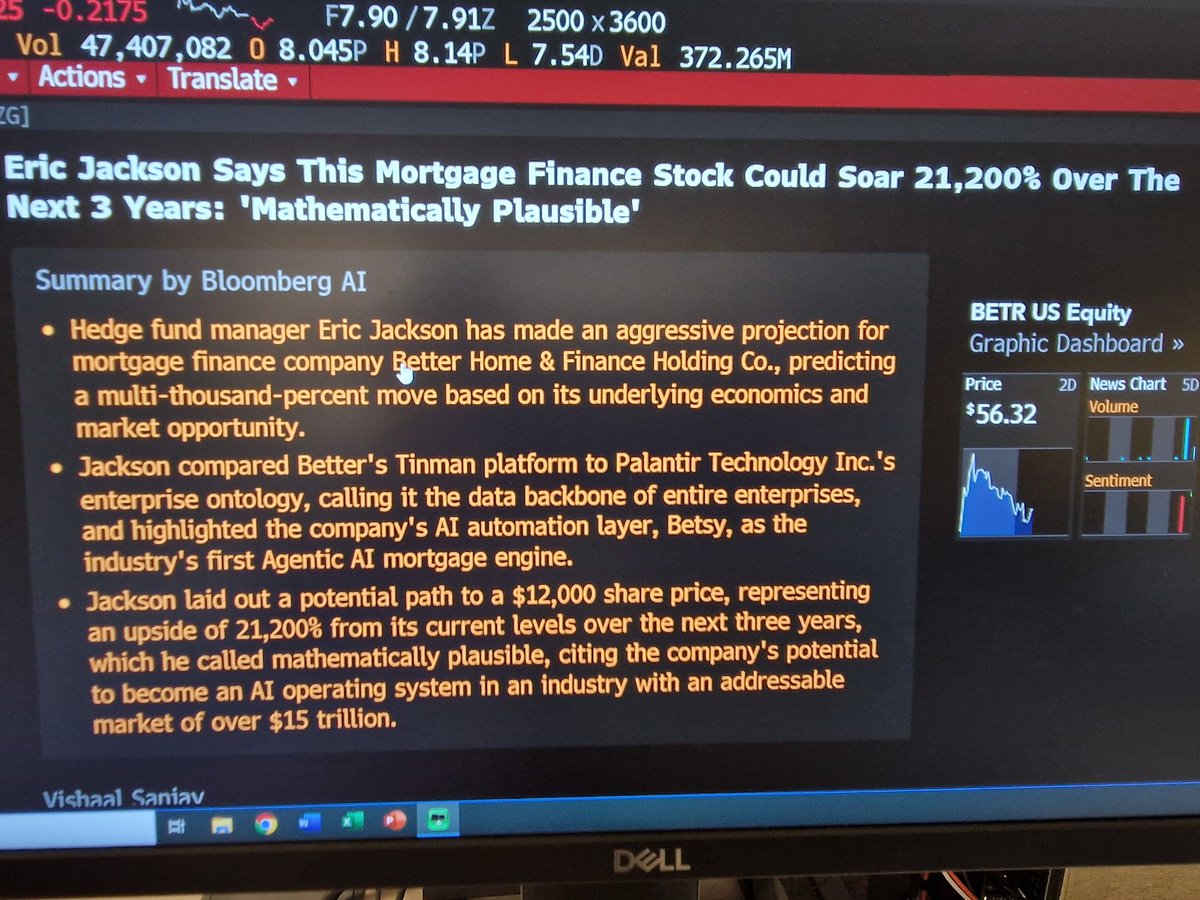 Sammy_Geneva's tweet image. @ericjackson 
 Just read the Bloomberg piece incredible call on this mortgage finance play. A 21,200% upside is bold, but your thesis is getting harder to ignore. Markets should probably pay closer attention… 👀 $OPEN #OpenArmy
#dynasty