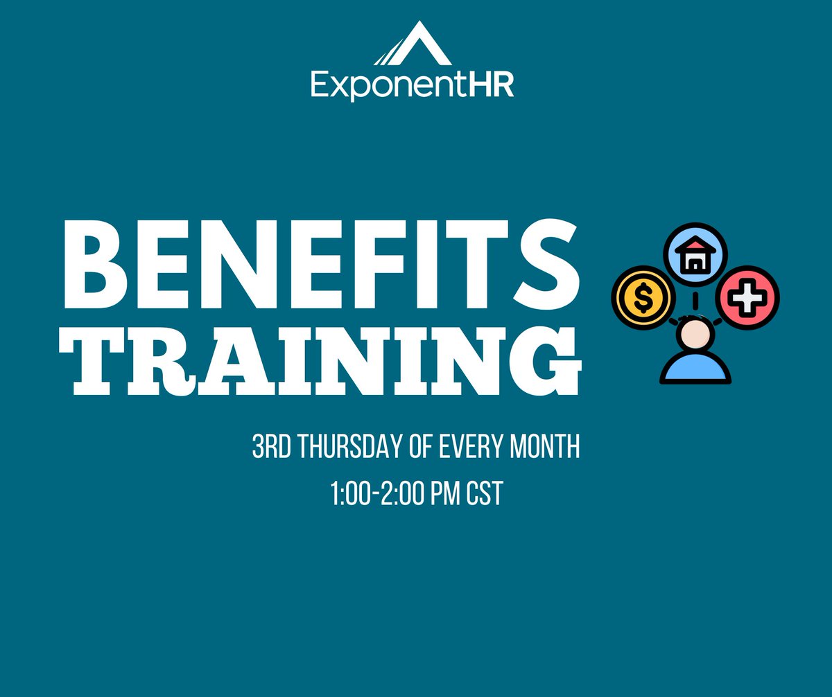 exponenthr's tweet image. Unlocking Perks, Empowering People: Your Benefits, Your Advantage

Please join us this coming Thursday (11.20) 1:00 - 2:00 (CST) to learn more!

Link to join located on your management dashboard

#ExponentHR #HRTech #HRAdmin #Benefits #benefitsadministration