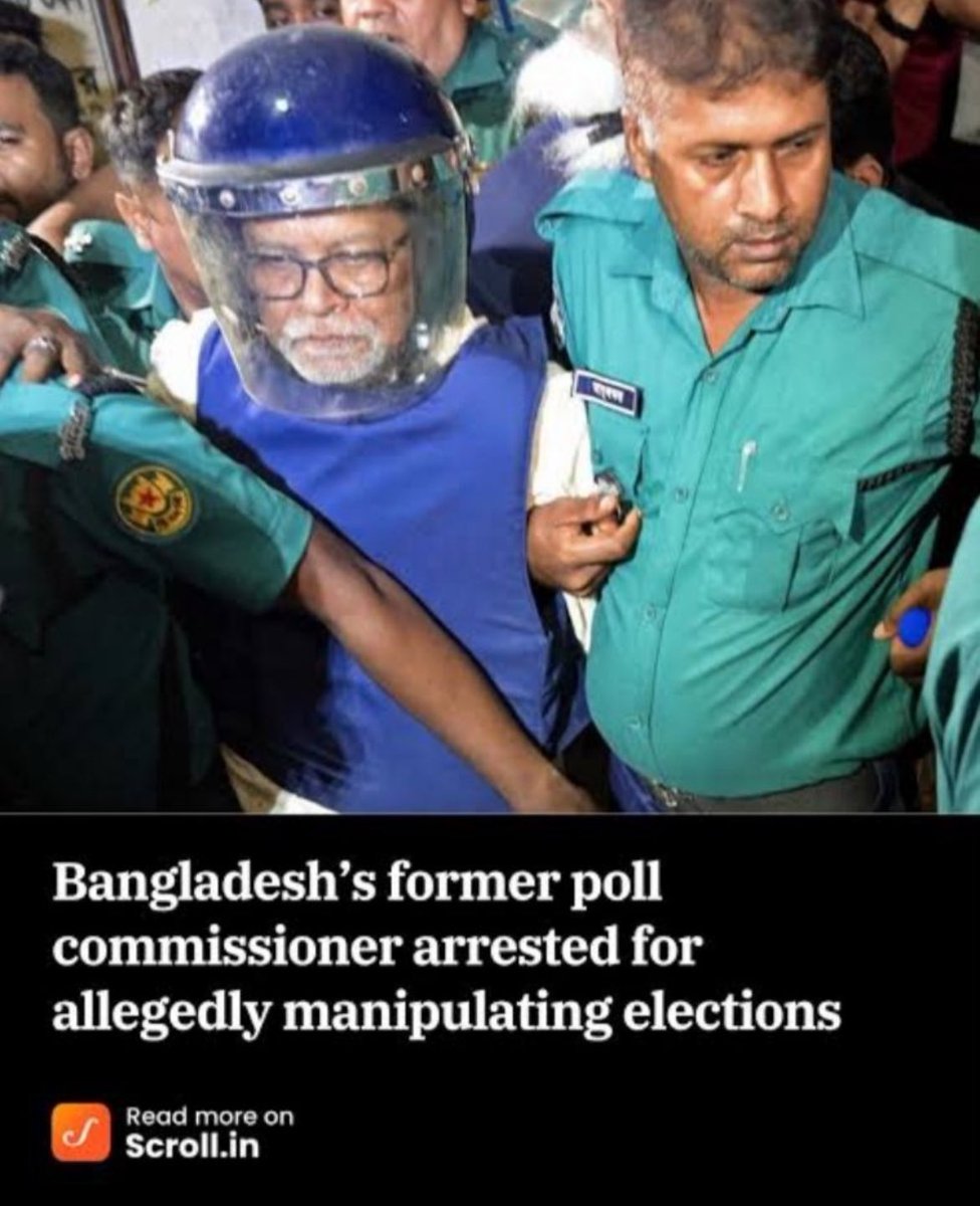 One day hopefully <a href="/ECISVEEP/">Election Commission of India</a> #GyaneshKumar will be arrested like this in India <a href="/sardesairajdeep/">Rajdeep Sardesai</a> <a href="/navikakumar/">Navika Kumar</a> <a href="/PreetiChoudhry/">Preeti Choudhry</a> <a href="/Akshita_N/">Akshita Nandagopal</a> <a href="/rahulkanwal/">Rahul Kanwal</a> <a href="/tavleen_singh/">Tavleen Singh</a> <a href="/SupriyaShrinate/">Supriya Shrinate</a> <a href="/dharanisalem/">Salem Dharanidharan</a> <a href="/abhisar_sharma/">Abhisar Sharma</a> <a href="/sakshijoshii/">Sakshi Joshi</a> <a href="/TRBRajaa/">Dr. T R B Rajaa</a> <a href="/priyankagandhi/">Priyanka Gandhi Vadra</a> <a href="/PriyankKharge/">Priyank Kharge / ಪ್ರಿಯಾಂಕ್ ಖರ್ಗೆ</a> <a href="/LavanyaBallal/">Lavanya Ballal Jain official</a>
