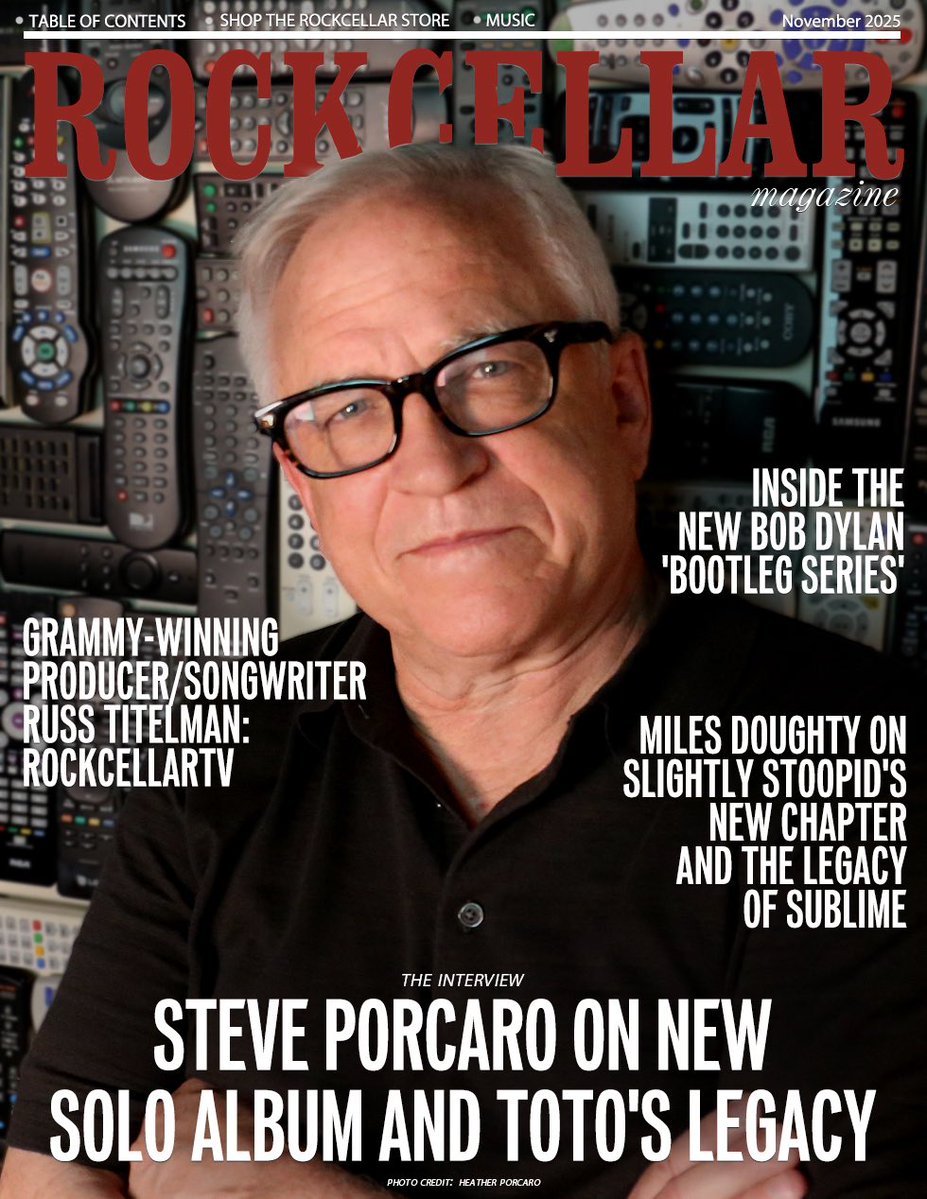 Thanks to Rock Cellar for the interview and for featuring me on the cover. You can check out the interview here: rockcellarmagazine.com/steve-porcaro-… 

#steveporcaro #theveryday #greenhillmusic #interview #toto #rockcellar #rockcellarmagazine