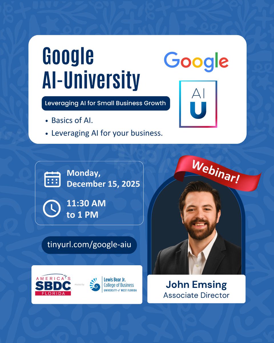 📢 Small business owners! Can't attend our in-person AI workshops? Join our online AI webinars this December to boost productivity! Practical, jargon-free steps for AI adoption. Register now!
12/05: monkeylink.co/3ffecd
12/15: monkeylink.co/46d86a