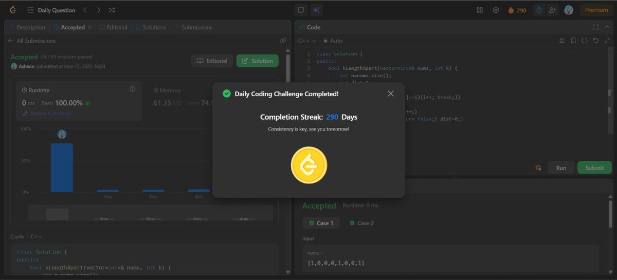 mystic_decoder's tweet image. Day 141                  

- Leetcode potd     
- End Sem Exam
- Major Project Work

Do connect and join the grind! 🔥 

#nDaysOfCode #MERNStack #DSA #BuildInPublic #CodingJourney