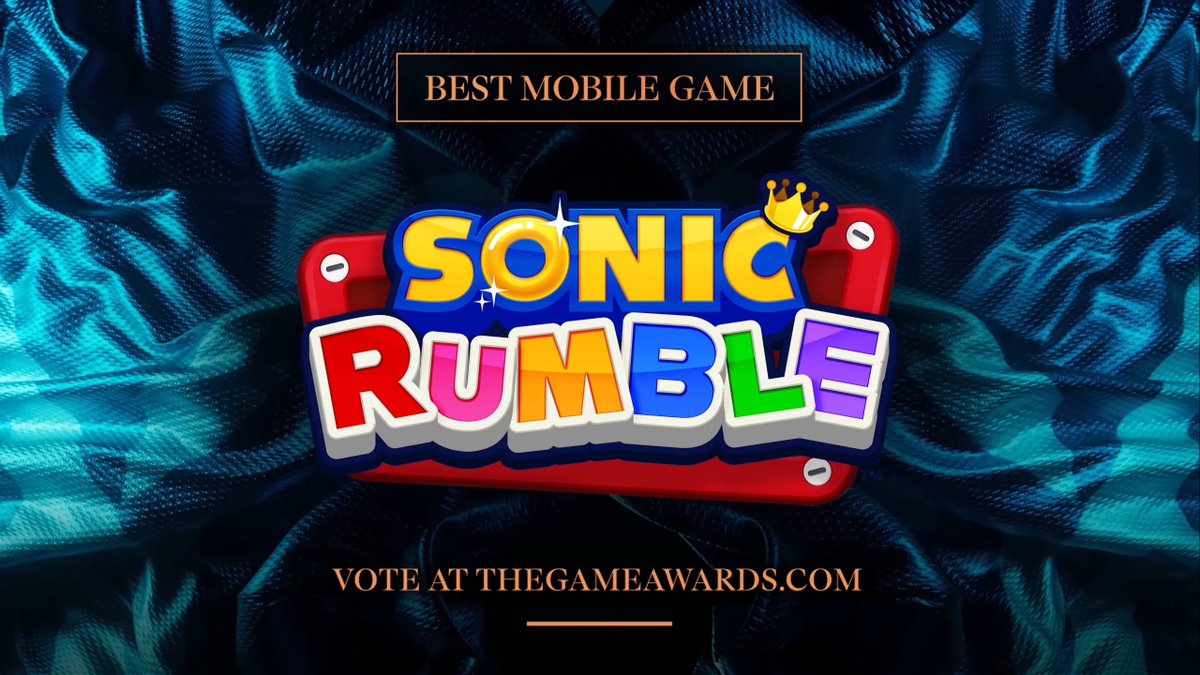 Sonic Rumble has been nominated for the Best Mobile Game at The Game Awards 2025!

#SonicTheHedgehog #SonicRumble #SonicNews