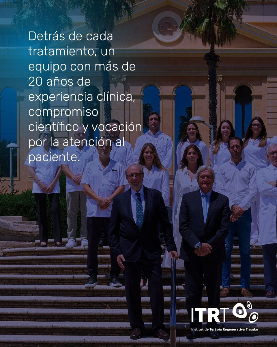 itrtbcn's tweet photo. ITRT desarrolla programas de investigación clínica junto a universidades, hospitales y centros internacionales, integrando experiencia clínica, tecnológica y biológica para reforzar la evidencia científica en terapias celulares con CMC https://t.co/8isCafAtLt