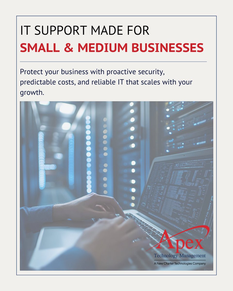 apextechmgmt's tweet image. Keeping your business secure shouldn’t be a full-time headache. Apex delivers proactive IT solutions with predictable costs and reliable support — so you can focus on growth. ⭐🔐

Learn more: hubs.li/Q03JQ96X0
#ITSupport #SMBs #Apex