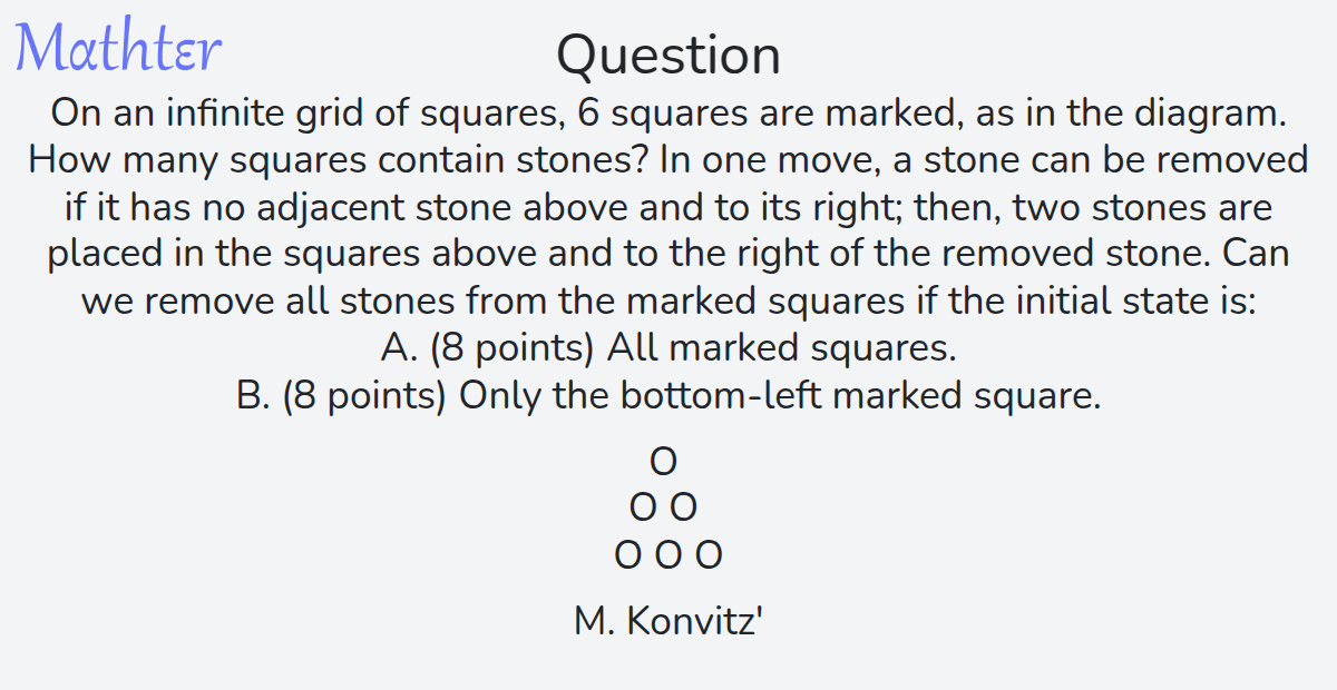 MathterRiddler's tweet image. Puzzle from the Mathter website: mathter.islands.co.il/en/questions/1… 
#Puzzle #Invariants #GridPaperGeometryLatticeGeometry