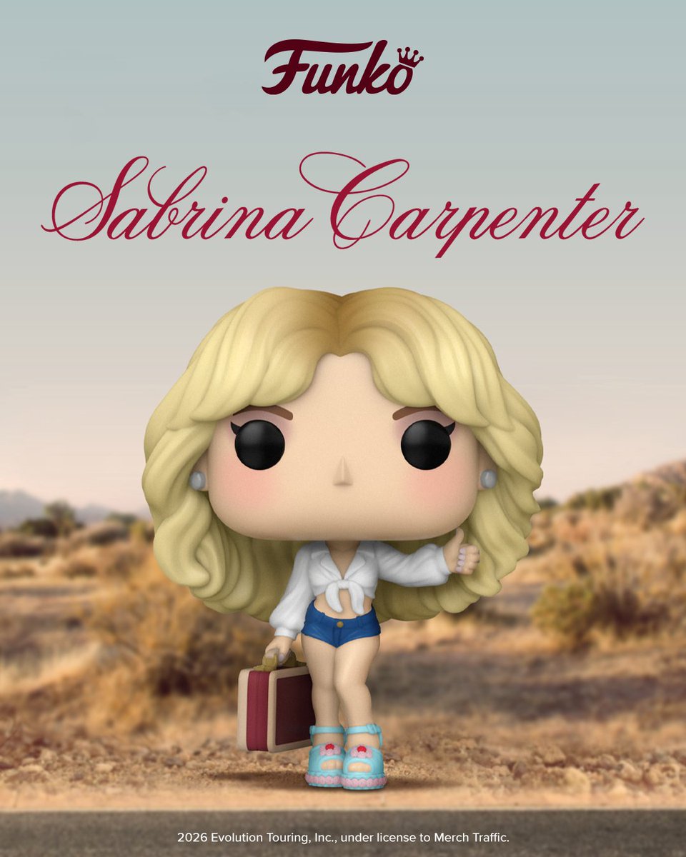 OriginalFunko's tweet image. Is it…? Maybe it’s…? Actually, there’s a cuter word for it 💋 POP! Rocks Sabrina Carpenter from her “Manchild” music video available now for pre-order. 

bit.ly/4i142ox

#Funko #FunkoPOP #SabrinaCarpenter #Manchild