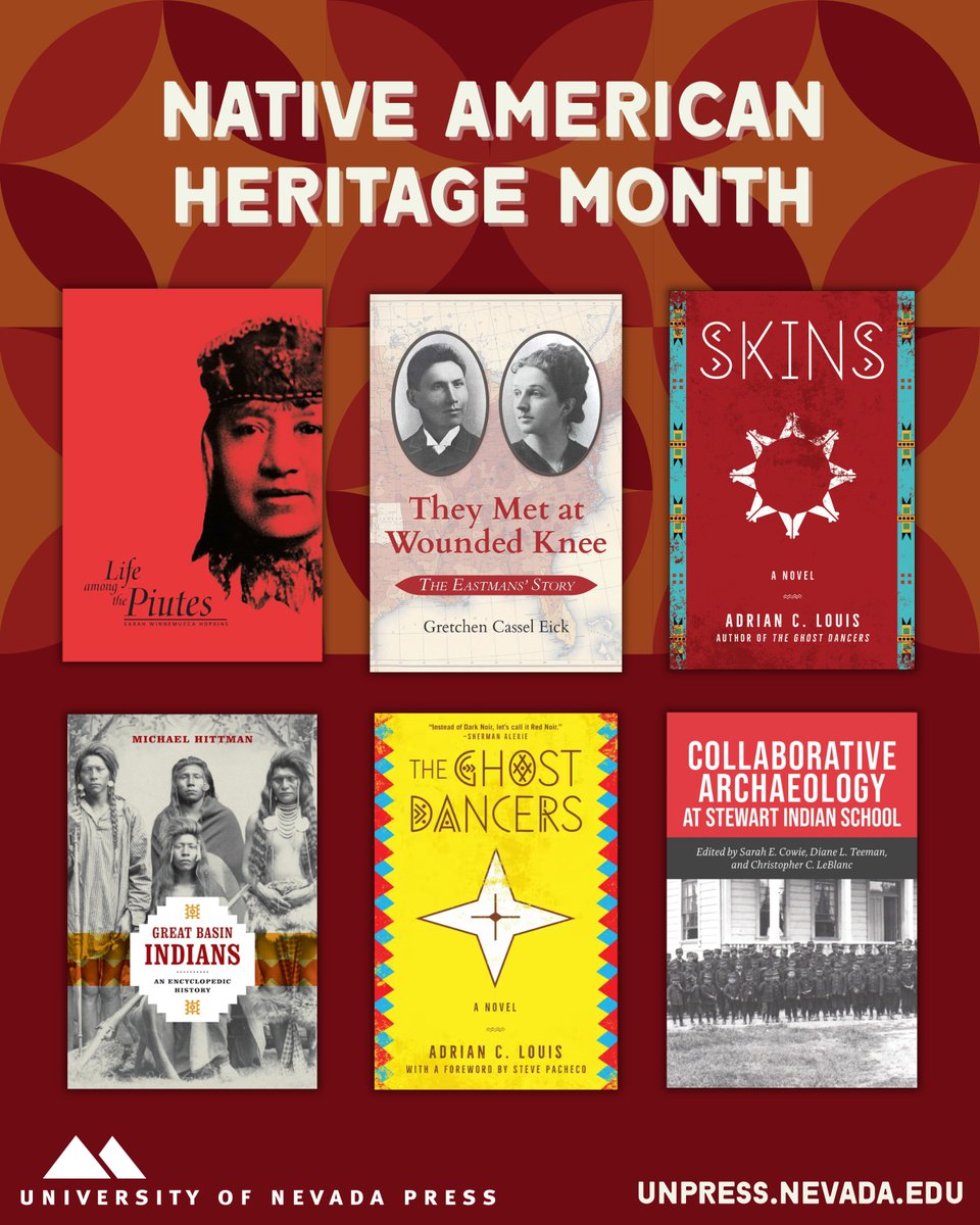 Celebrate Native American Heritage Month with one of our outstanding titles!

#UniversityOfNevadaPress #NativeAmericanHeritageMonth #NativeAmerican #Books #BookX