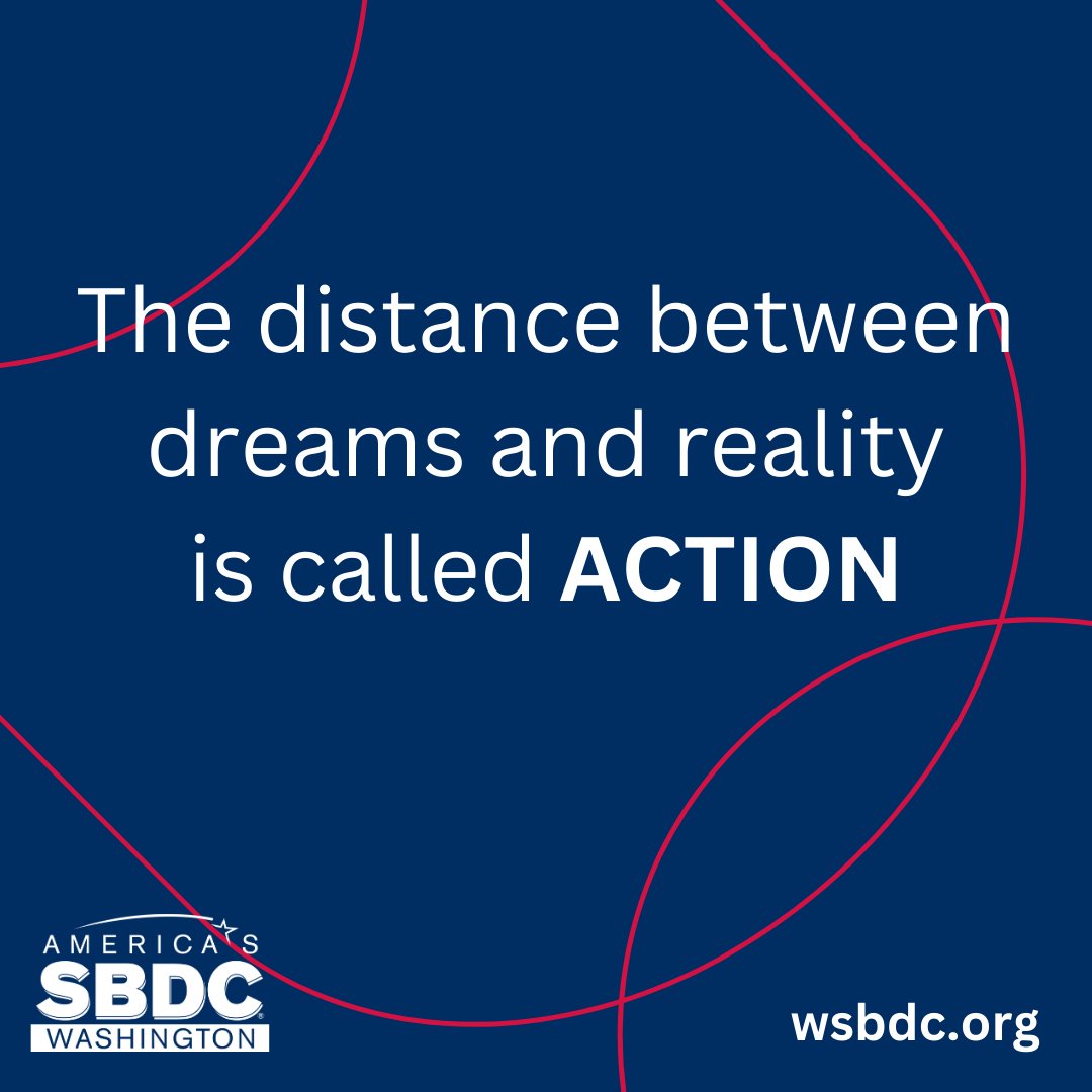 The distance between dreams and reality is called action. Entrepreneurs, it's time to turn those big ideas into reality—take the steps, put in the work, and make it happen! Let's go!

#MondayMotivation #Entrepreneur #SmallBiz #SBDC