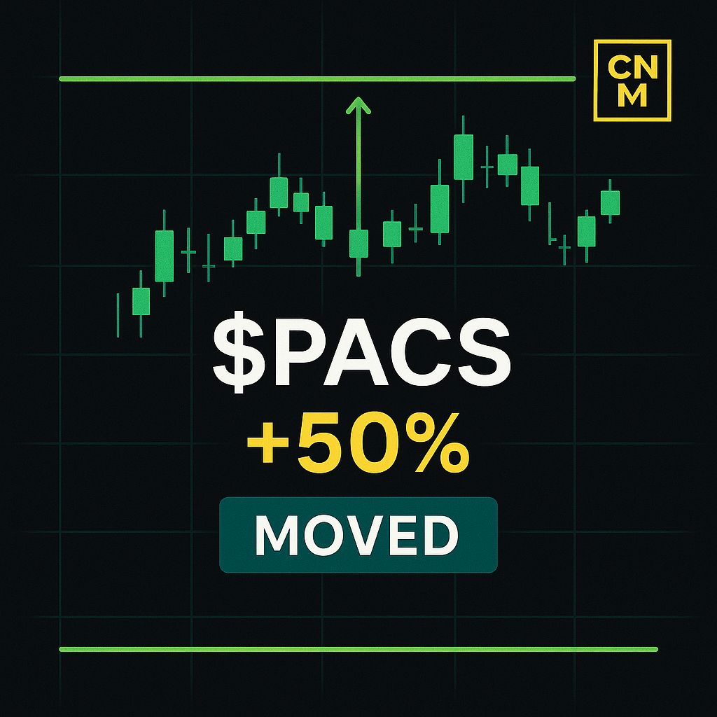 CoachNickMoney's tweet image. 🚀 $PACS saw soaring volume and an RSI spike! Momentum breakout alert! 📈⚡️ Chart patterns hint at something interesting. Stay tuned! ✨👀 #SmallCapPower