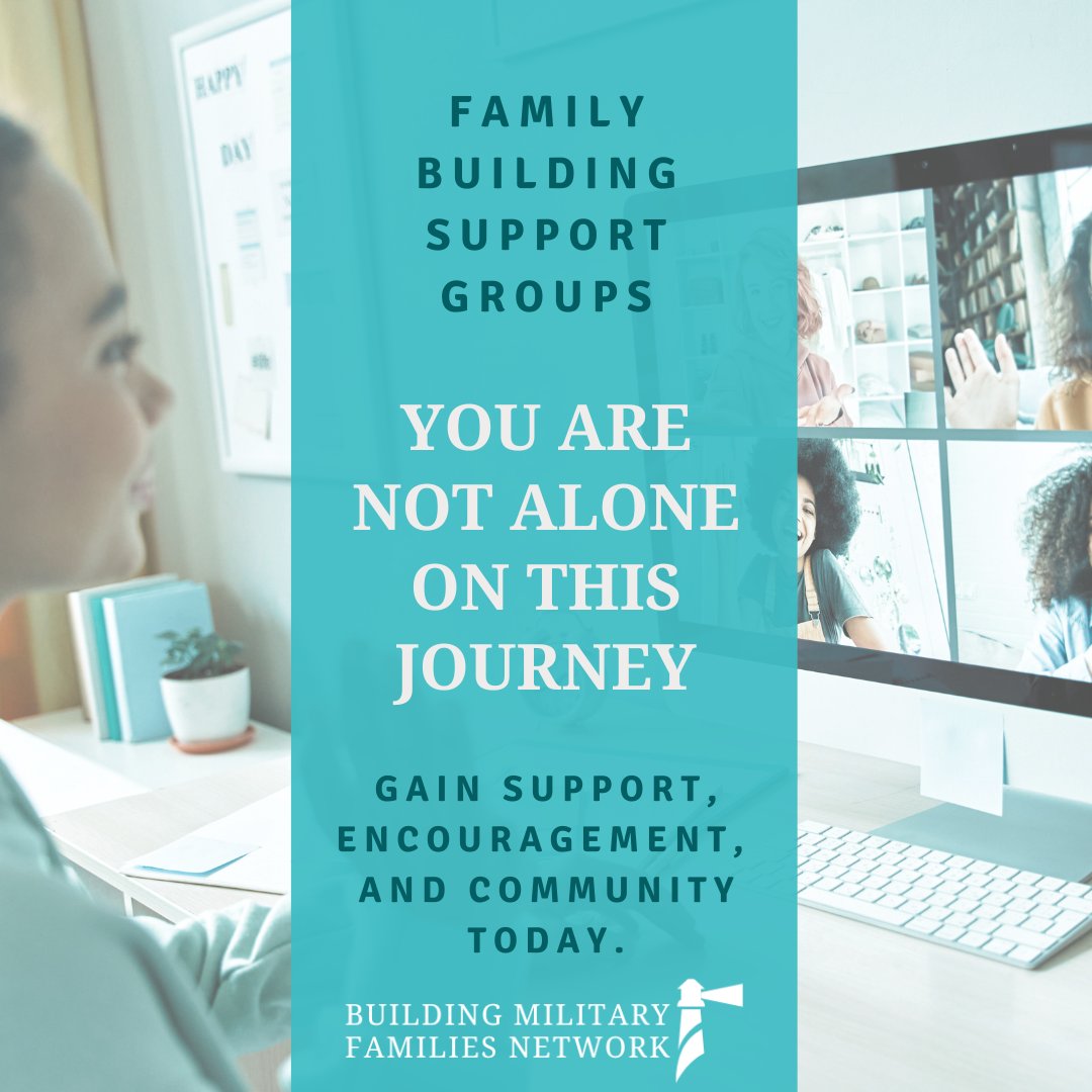 BuildMilFamsNet's tweet image. 🌈✨ Feeling overwhelmed in your family-building journey? 💖 You are NOT alone! Join our supportive groups for encouragement and healing. Sign up: surveymonkey.com/r/BMFNSupportG… #YouAreNotAlone #InfertilitySupport #MiscarriageSupport #SupportGroups #MentalHealthAlly